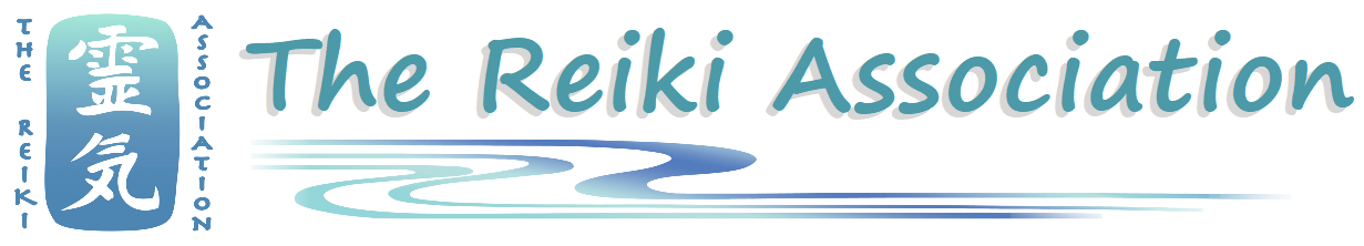 Image showing the Reiki Association logo, with the Japanese kanji for Reiki, and the words 